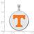 Image of Sterling Silver University of Tennessee XL Enamel Disc Pendant by LogoArt