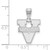 Image of Sterling Silver University of Virginia Medium Pendant by LogoArt (SS003UVA) Image of Sterling Silver University of Virginia Medium Pendant by LogoArt (SS003UVA)