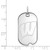 Image of Sterling Silver University of Wisconsin Small Dog Tag by LogoArt Image of Sterling Silver University of Wisconsin Small Dog Tag by LogoArt