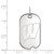 Sterling Silver University of Wisconsin Small Dog Tag by LogoArt