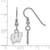 Image of Sterling Silver University of Wisconsin X-Small Dangle Earrings LogoArt SS006UWI Image of Sterling Silver University of Wisconsin X-Small Dangle Earrings LogoArt SS006UWI