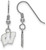 Image of Sterling Silver University of Wisconsin X-Small Dangle Earrings LogoArt SS006UWI Image of Sterling Silver University of Wisconsin X-Small Dangle Earrings LogoArt SS006UWI