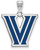 Image of Sterling Silver Villanova University Large Enamel Pendant by LogoArt (SS018VIL)