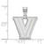 Image of Sterling Silver Villanova University Medium Pendant by LogoArt (SS002VIL)