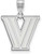 Image of Sterling Silver Villanova University Medium Pendant by LogoArt (SS002VIL)