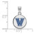 Image of Sterling Silver Villanova University Small Enamel Disc Pendant by LogoArt