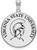Image of Sterling Silver Virginia State University XL Enamel Disc Pendant by LogoArt