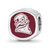 Image of Sterling Silver Virginia Tech VT Cushion Shaped Double Logo Bead by LogoArt
