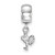 Image of Sterling Silver Virginia Tech X-Small Dangle Bead Charm by LogoArt (SS058VTE)