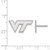 Sterling Silver Virginia Tech X-Small Post Earrings by LogoArt