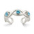 Image of Sterling Silver w/ Blue Stellux Crystal Toe Ring