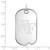 Image of Sterling Silver Wake Forest University Large Dog Tag by LogoArt