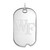 Sterling Silver Wake Forest University Large Dog Tag by LogoArt