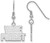 Image of Sterling Silver Wake Forest University Small Dangle Earrings by LogoArt SS046WFU