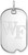 Image of Sterling Silver Wake Forest University Small Dog Tag by LogoArt