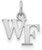 Image of Sterling Silver Wake Forest University X-Small Pendant by LogoArt