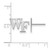 Sterling Silver Wake Forest University X-Small Post Earrings by LogoArt SS061WFU