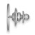 Sterling Silver West Virginia University Lapel Pin by LogoArt (SS011WVU)