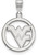 Sterling Silver West Virginia University Small Pendant in Circle by LogoArt