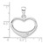 Image of Sterling Silver White CZ Polished Heart Pendant