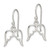 22mm Sterling Silver Wings Shepherd Hook Earrings