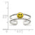 Image of Sterling Silver Yellow & Black Enameled Smiley Toe Ring