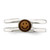 Image of Sterling Silver Yellow & Black Enameled Smiley Toe Ring