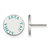 Sterling Silver Zeta Tau Alpha Enamel Post Earrings by LogoArt (SS020ZTA)