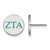Sterling Silver Zeta Tau Alpha Enamel Post Earrings by LogoArt (SS032ZTA)
