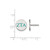 Sterling Silver Zeta Tau Alpha Enamel Post Earrings by LogoArt (SS032ZTA)
