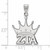 Sterling Silver Zeta Tau Alpha Medium Pendant by LogoArt (SS036ZTA)