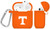 Image of Tennessee Volunteers Silicone Case Cover Compatible with Apple AirPods Battery Case - Orange C-APA1-125