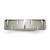 Image of Titanium Beveled Edge Notched 6mm Brushed Band Ring