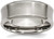 Image of Titanium Beveled Edge, Concave 8mm Brushed & Polished Band Ring