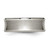 Titanium Beveled Edge, Concave 8mm Brushed & Polished Band Ring