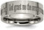 Image of Titanium Flat 8mm Laser Design Brushed Band Ring TB33G
