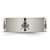 Image of Titanium Flat 8mm Laser Design Polished Band Ring TB3M