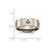 Image of Titanium Flat 8mm Laser Design Polished Band Ring TB3M