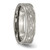 Image of Titanium Flat Laser Etched Celtic Knot 6mm Polished Band Ring