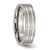 Image of Titanium Grooved 6mm Brushed and Polished Band Ring TB186