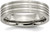 Image of Titanium Grooved 6mm Brushed and Polished Band Ring TB186
