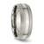 Image of Titanium Grooved 8mm Brushed and Polished Band Ring TB191