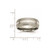 Image of Titanium Grooved 8mm Brushed and Polished Band Ring TB191