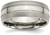 Image of Titanium Grooved 8mm Brushed and Polished Band Ring TB191