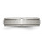 Titanium Grooved Edge 6mm Satin and Polished Band Ring TB14