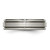 Image of Titanium Grooved Edge 6mm Satin and Polished Band Ring TB41