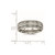Titanium Polished Grooved and Textured Ring
