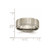 Image of Titanium Ridged Edge 8mm Brushed and Polished Band Ring TB198