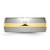 Image of Titanium w/ 14K Yellow Gold Inlay 8mm Polished Band Ring