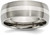 Image of Titanium w/ Sterling Silver Inlay 8mm Brushed Band Ring TB211